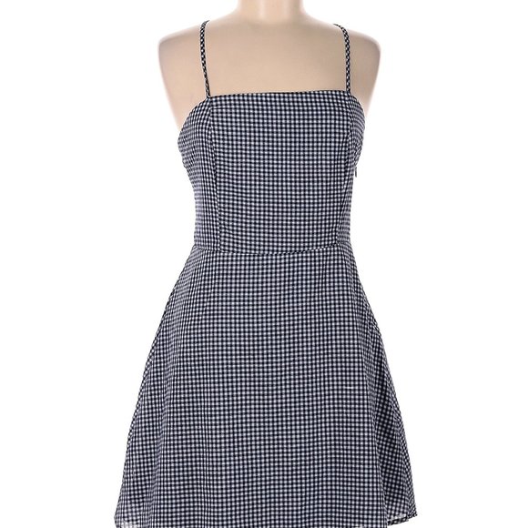 Listicle Black and White Gingham Sundress - Picture 1 of 4